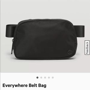 Black lulu-lemon Fanny pack/ belt bag